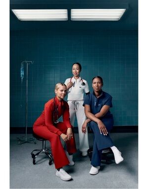 Figs Rafaela TEAM USA Blue scrub top XXS